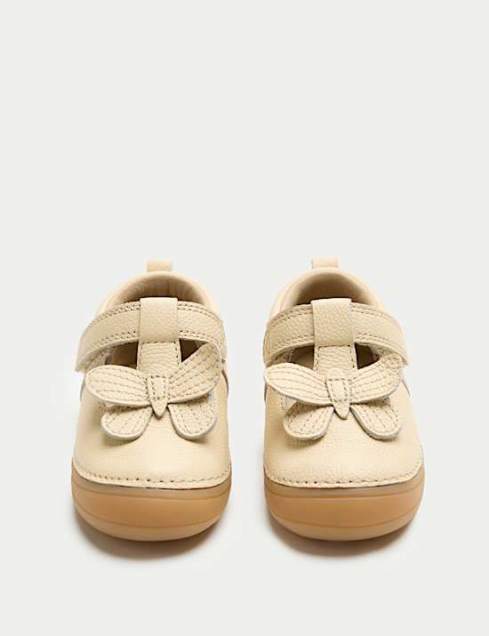 Chaussures Mary Jane enfants en cuir &agrave; motif papillon (du 18 au 21,5)