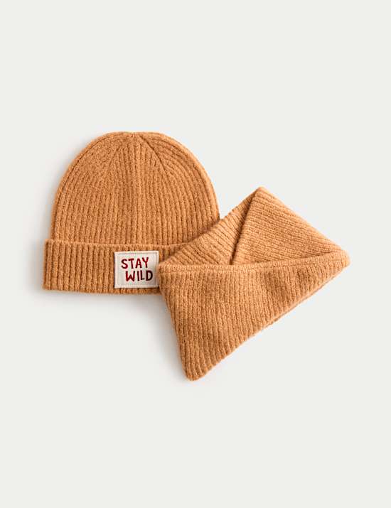 2pc Stay Wild Hat and Snood Set (1-6 Yrs)