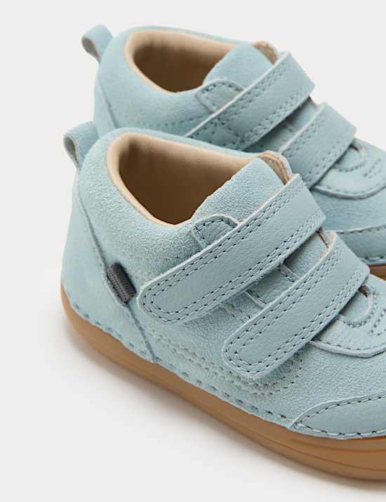 First Walker Suede Riptape Trainers (2-5 Small)