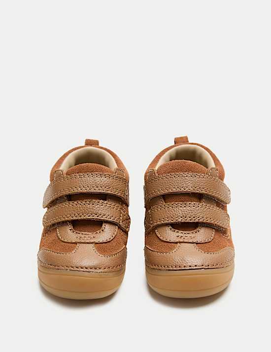 First Walker Suede Riptape Trainers (2-5 Small)