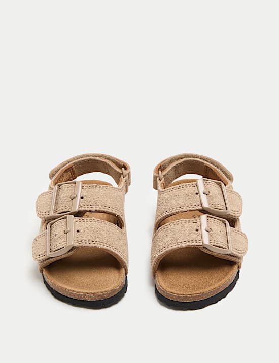 Kids' Mini Me Suede Footbed Sandals (3 Small - 4 Small)