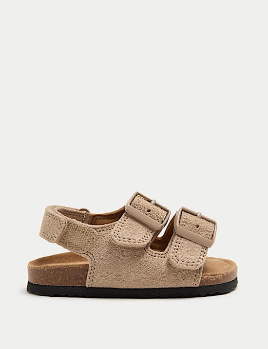 Kids' Mini Me Suede Footbed Sandals (3 Small - 4 Small)