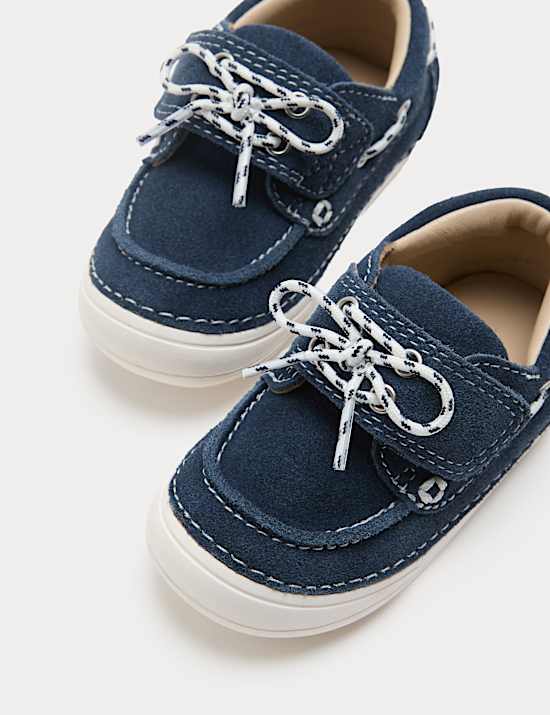 First Walker Suede Boat Shoes (2 Small-5 Small)