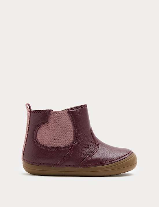 First Walker Leather Heart Chelsea Boots (2 Small - 5 Small)