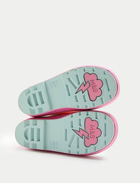 Kids’ Wavy Patterned Wellies (4 Small - 2 Large)