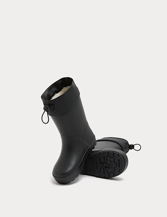 Bottes enfants unies &agrave; revers (du 20,5 au 39,5)