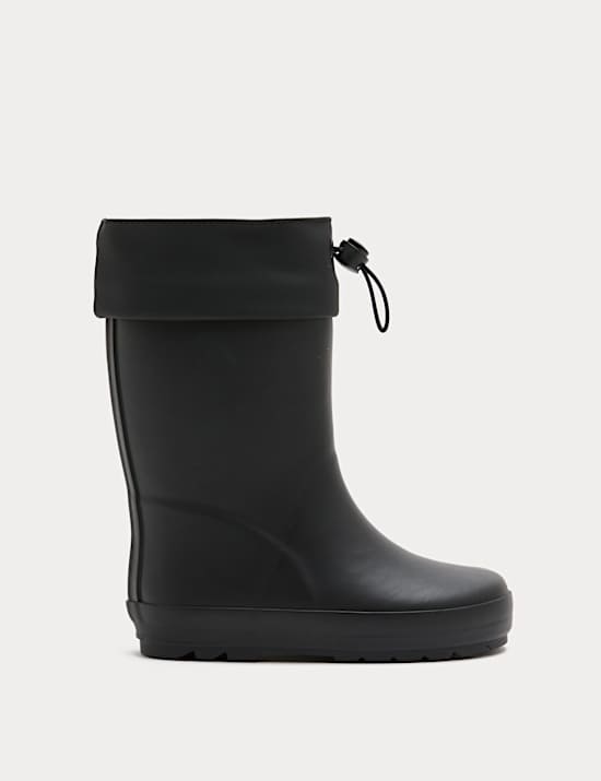 Bottes enfants unies &agrave; revers (du 20,5 au 39,5)