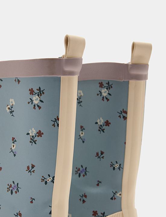 Kids' Floral Wellies (4 Small - 2 Large)