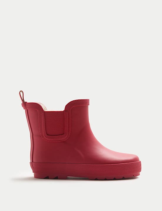 Kids' Warm Lined Chelsea Wellies (3 Small - 2 Large)
