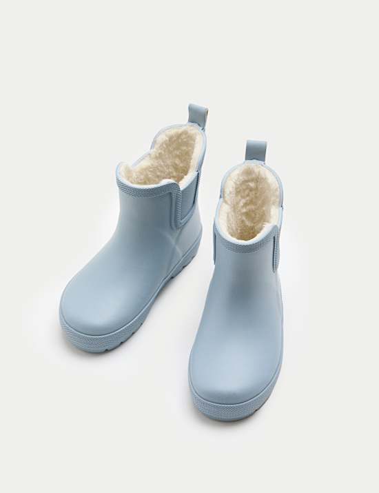 Kids' Warm Lined Chelsea Wellies (3 Small - 2 Large)