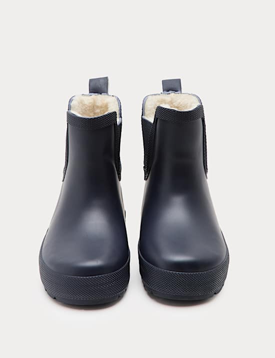 Kids' Warm Lined Chelsea Wellies (3 Small - 2 Large)