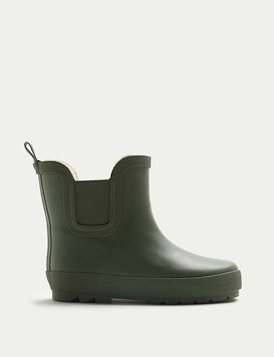 Kids' Warm Lined Chelsea Wellies (3 Small - 2 Large)