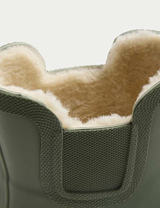 Kids' Warm Lined Chelsea Wellies (3 Small - 2 Large)