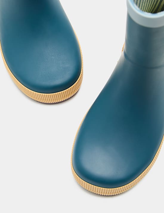 Kids' Colour Block Ribbed Wellies (4 Small - 2 Large)