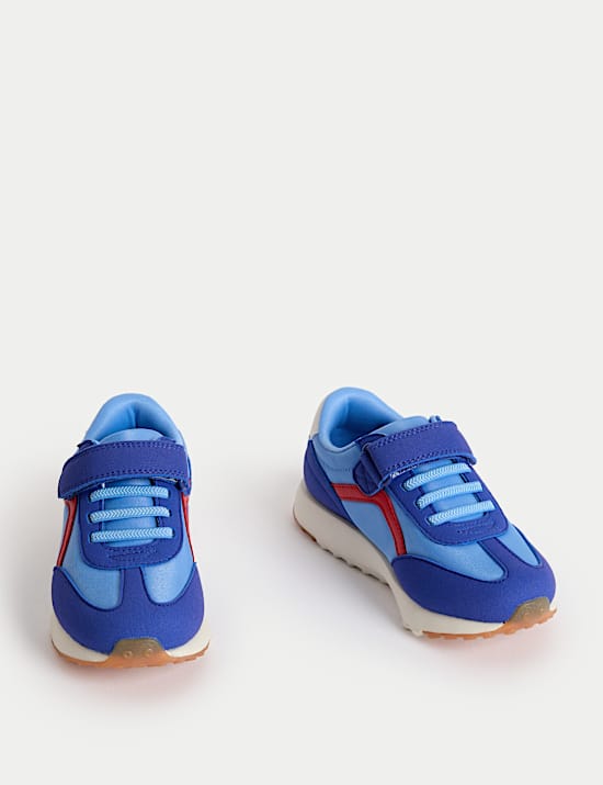 Kids' Colour Block Riptape Trainers (4 Small - 2 Large)