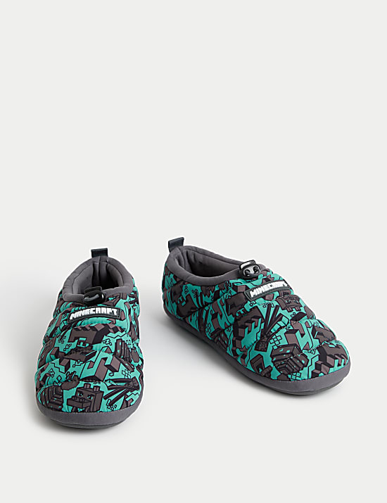 Kids' Minecraft&trade; Slippers (9 Small - 7 Large)
