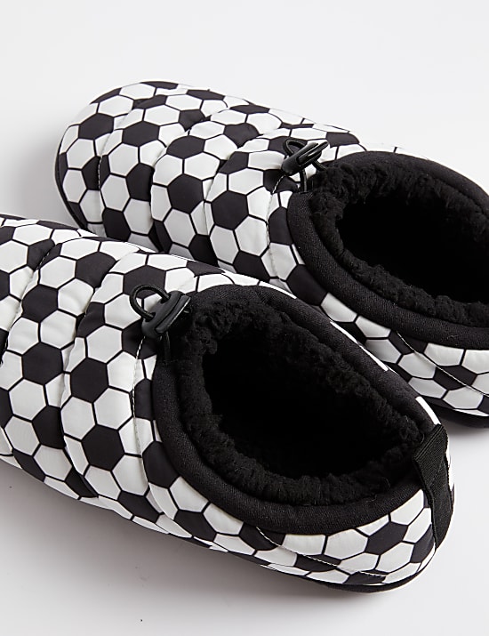 Kids' Football Padded Slippers (13 Small - 7 Large)