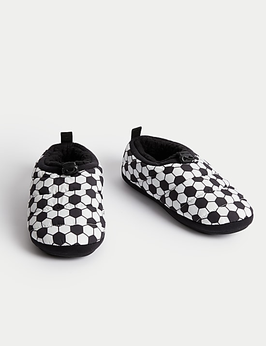Kids' Football Padded Slippers (13 Small - 7 Large)
