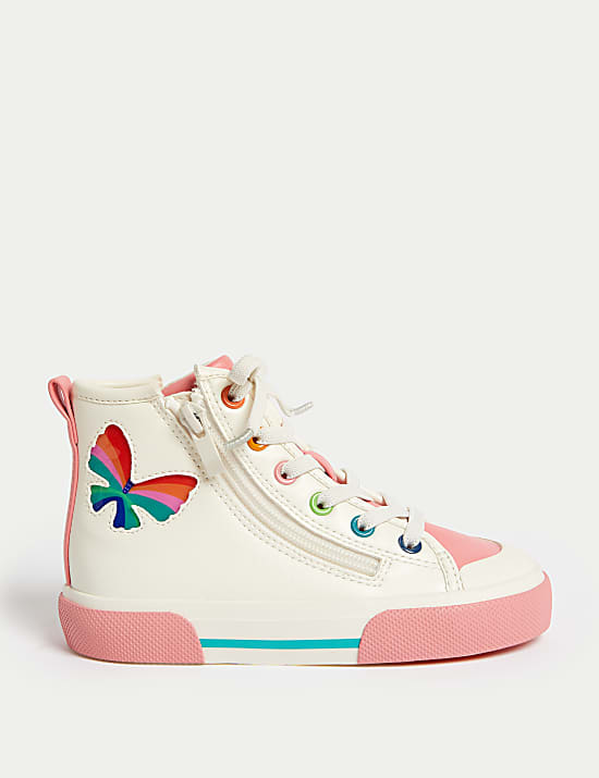 Kids&rsquo; Adaptive Freshfeet&trade; High Top Trainers (4 Small - 2 Large)