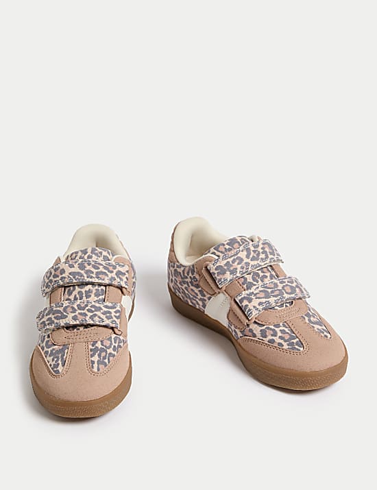 Kids' Animal Print Riptape Trainers (4 Small - 2 Large)