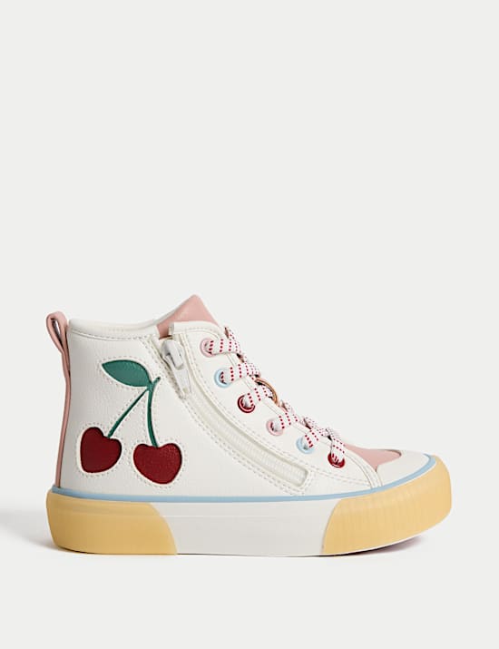 High Tops für Kinder mit Kirschen-Motiv (20,5–34,5)