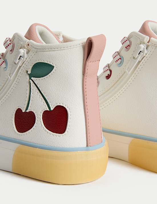 High Tops für Kinder mit Kirschen-Motiv (20,5–34,5)