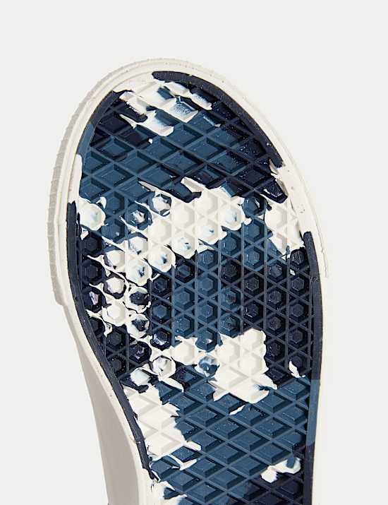 Kids' Canvas Freshfeet&trade; High Top Trainers (4 Small - 7 Large)