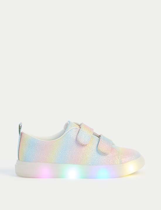 Kids' Light Up Riptape Trainers (4 Small-2 Large)