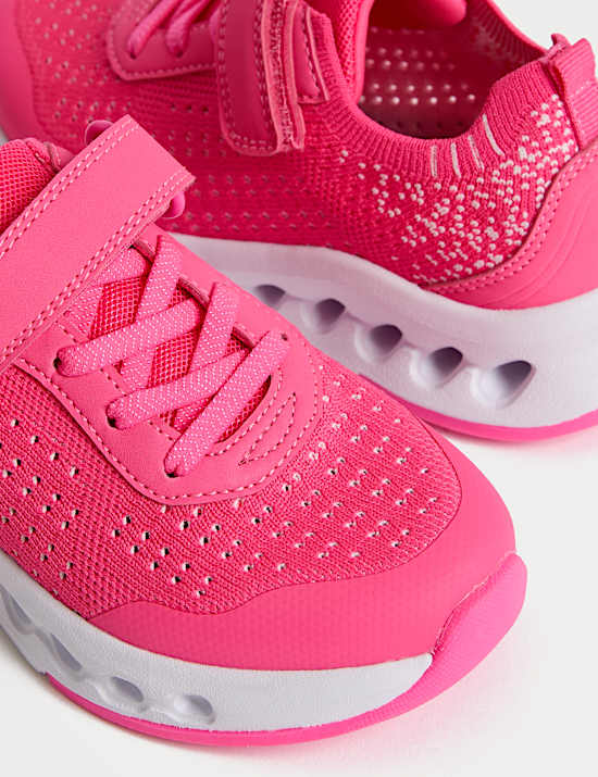 Kids' Knitted Riptape Trainers (4 Small - 2 Large)