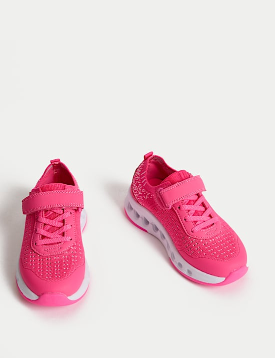 Kids' Knitted Riptape Trainers (4 Small - 2 Large)