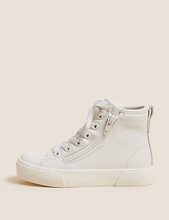 Baskets montantes enfants Freshfeet™ avec fermeture à glissière (du 20 au 40,5)