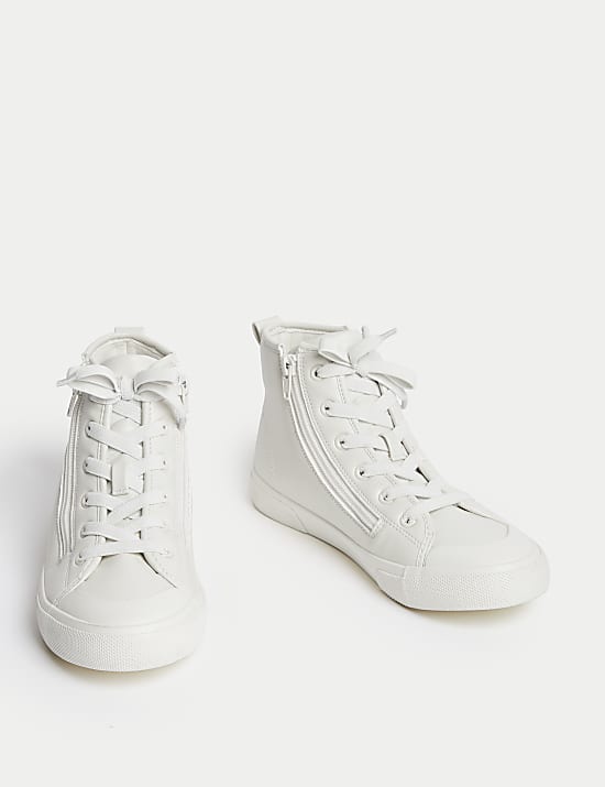 Baskets montantes enfants Freshfeet™ avec fermeture à glissière (du 20 au 40,5)