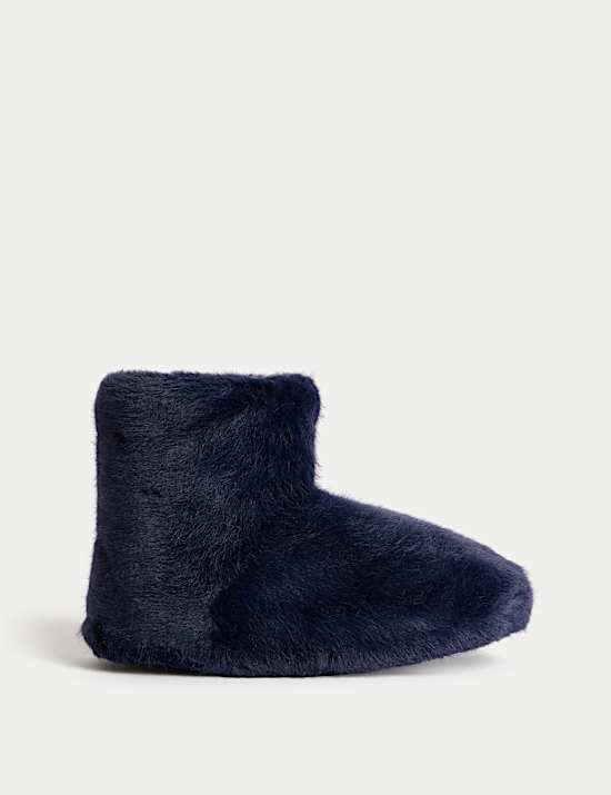 Kids' Faux Fur Slipper Boots (4 Small - 7 Large)