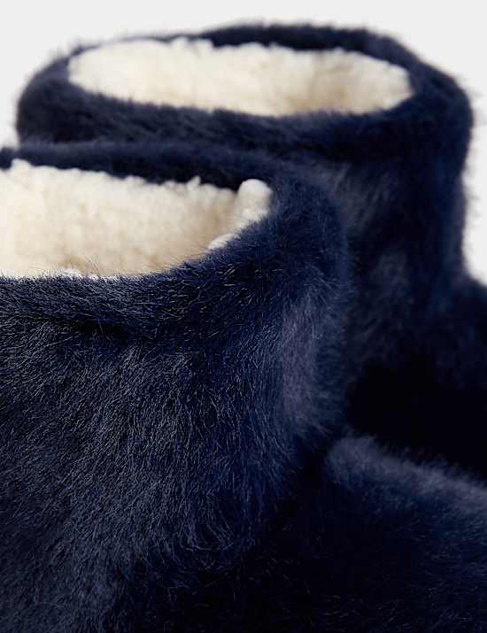 Kids' Faux Fur Slipper Boots (4 Small - 7 Large)