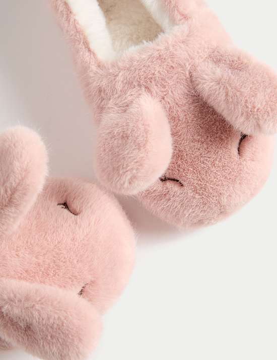 Slipper für Kinder mit Häschenmotiv (20,5–34,5)