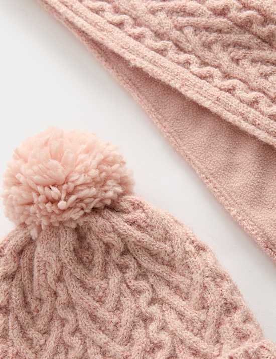 Kids' Cable Hat, Scarf and Mitten Set (1-13 Yrs)