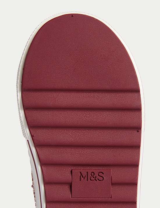 Zapatillas deportivas infantiles altas con brillos (4 pequeño-6 grande)