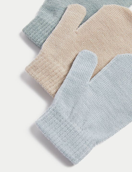 Kids' 3pk Magic Mittens