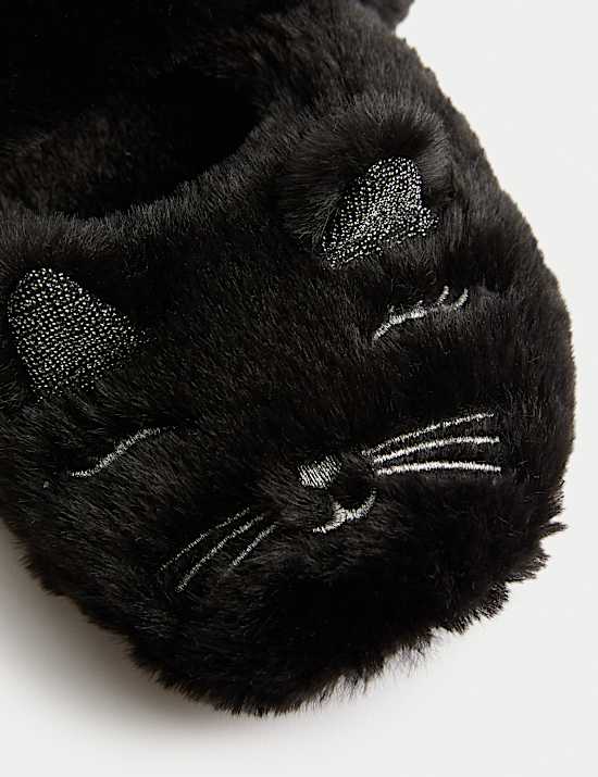 Chaussons enfants à motif chat (du 20,5 au 34,5)