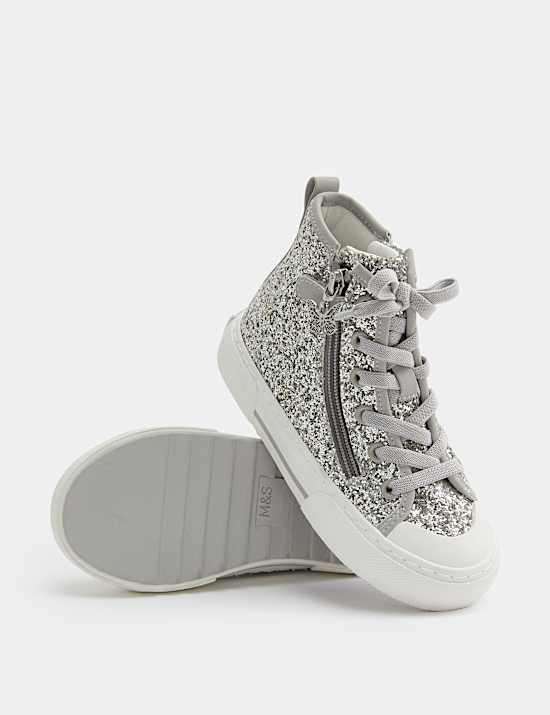 Hohe Kinderturnschuhe mit Glitzer (20,5&ndash;34,5)