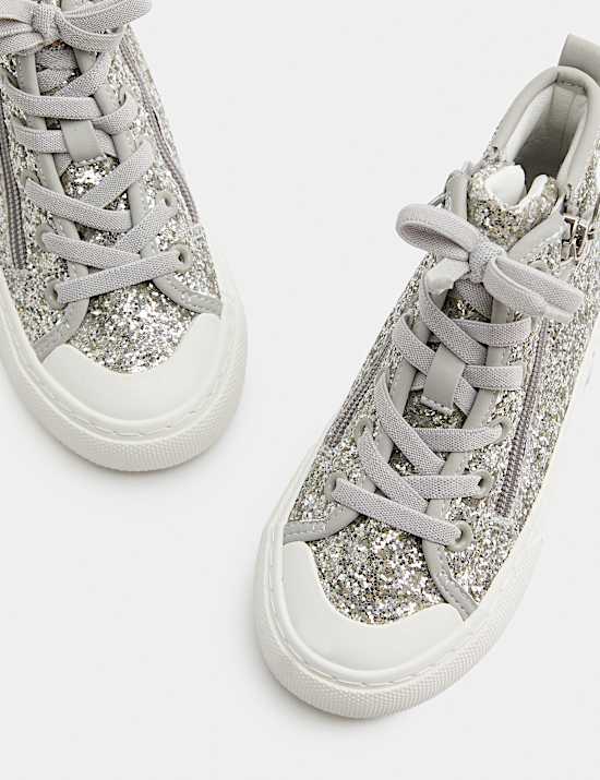 Hohe Kinderturnschuhe mit Glitzer (20,5&ndash;34,5)
