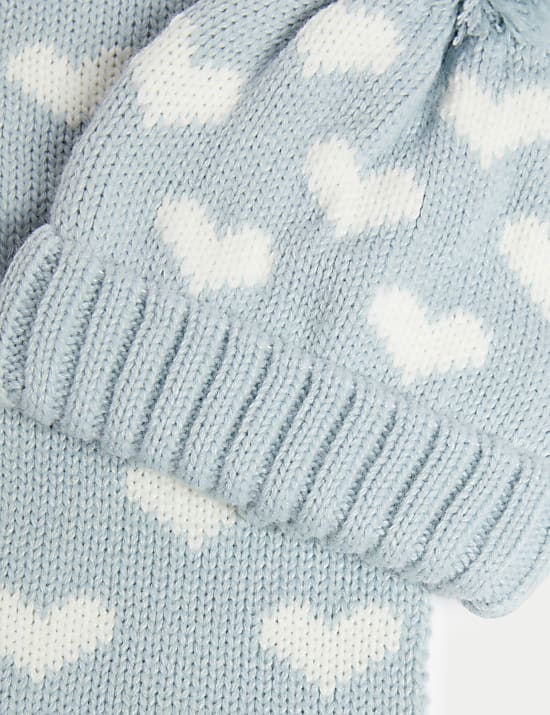 Παιδικό σετ σκούφος, κασκόλ και γαντάκια (1-6 ετών)