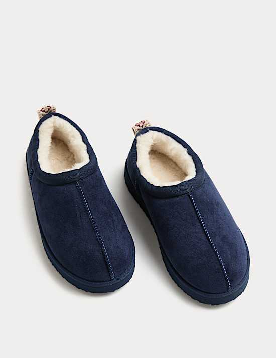 Kids' Faux Fur Lined Slippers (9 Small - 7 Large)