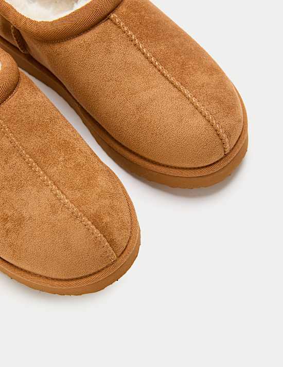 Kids' Faux Fur Lined Slippers (9 Small - 7 Large)