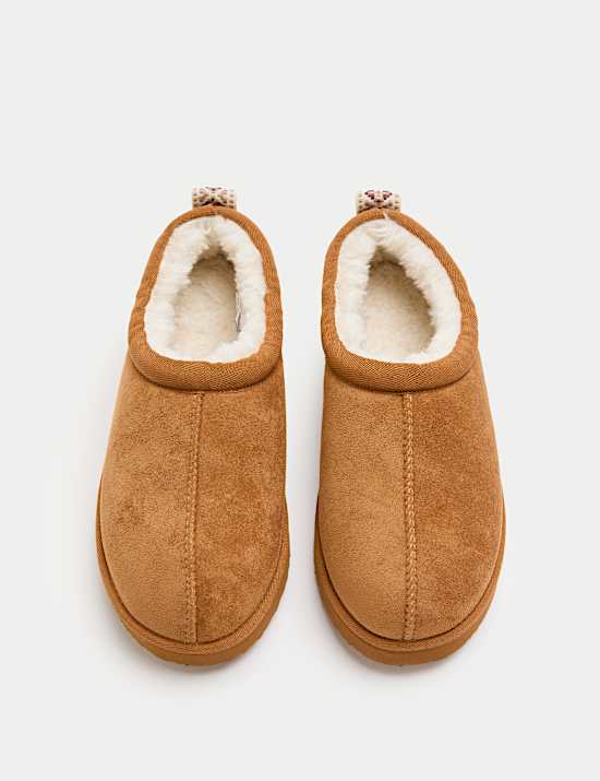 Kids' Faux Fur Lined Slippers (9 Small - 7 Large)