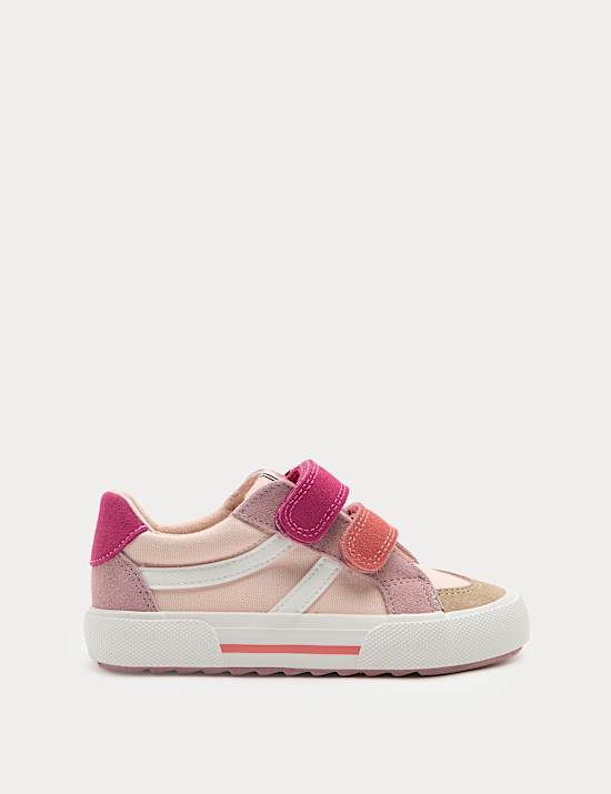 Lage canvas sneakers met klittenband voor kinderen (maat 20,5-34,5)