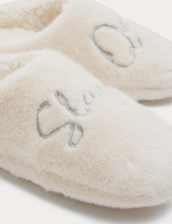 Chaussons enfants à motif reine et traîneau de Noël (du 33 au 39,5)