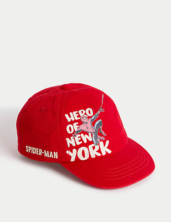 Kids' Pure Cotton Spider-Man Baseball Cap (1-13 Yrs)