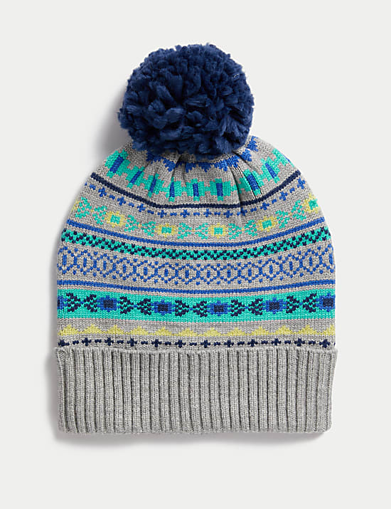 Kids' Fair Isle Winter Hat (1-13 Yrs)