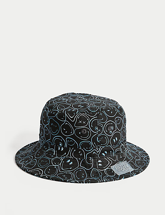 Kids' Pure Cotton SmileyWorld®  Bucket Hat (3-13 Yrs)
